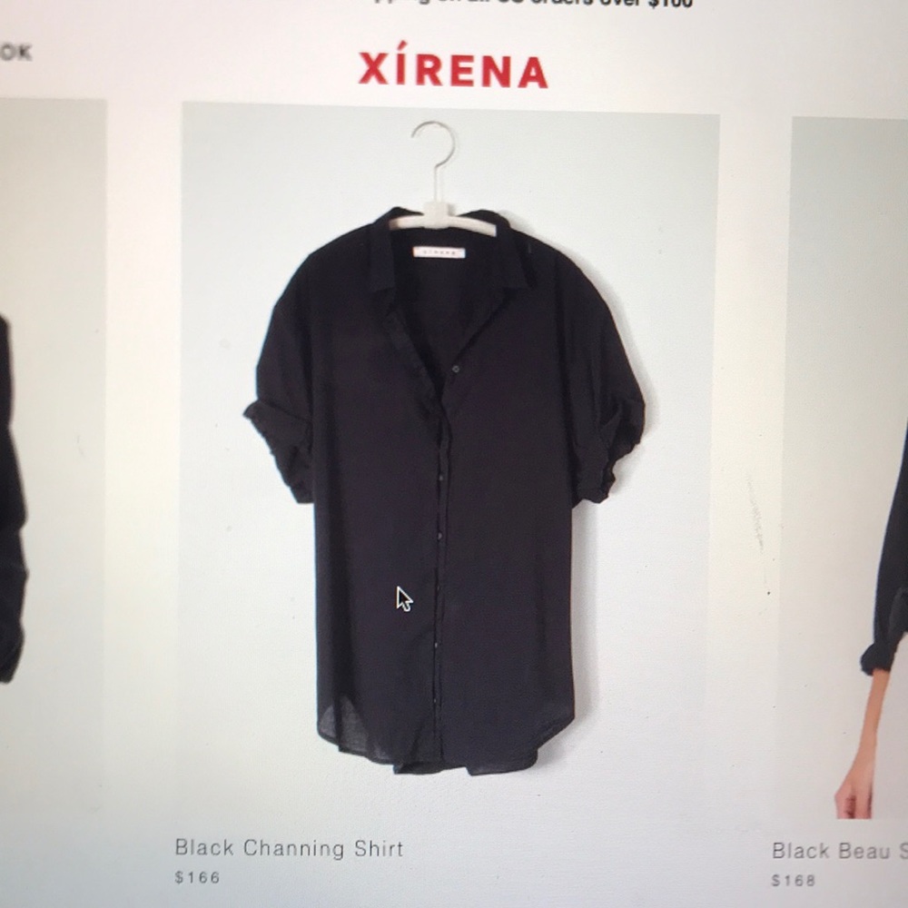 Xirena black Channing shirt